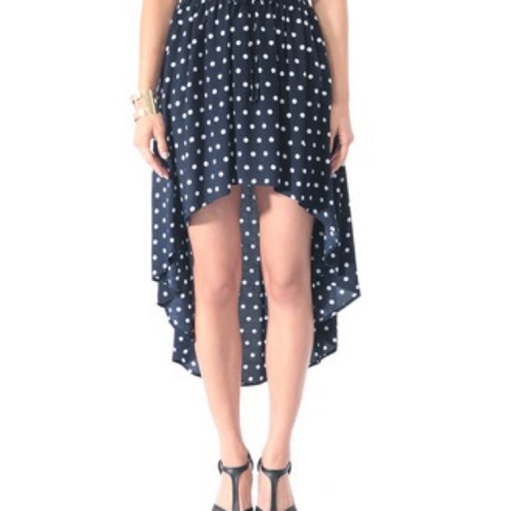 Forever 21 Black Asymmetrical Midi Skirt
